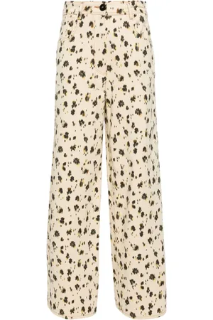 FORTE FORTE Leopard-print palazzo pants