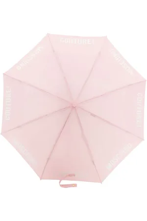 Moschino Logo lettering-print foldable umbrellla