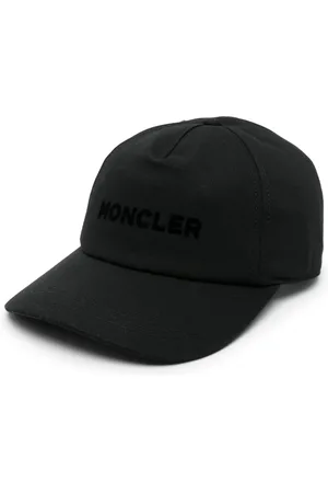 Moncler Flocked-logo cotton baseball cap