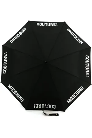 Moschino Logo lettering-print foldable umbrellla