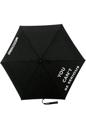 Moschino Slogan-print foldable umbrellla