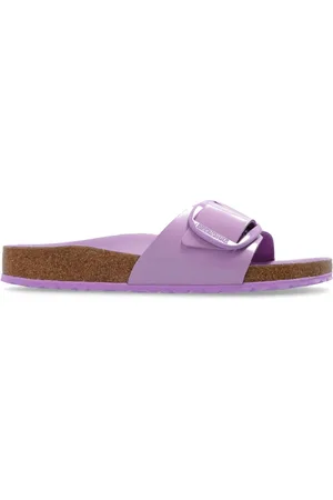 Birkenstock Madrid big-buckle patent-leather sandals