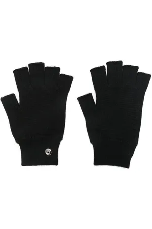 Rick Owens Virgin-wool fingerless gloves