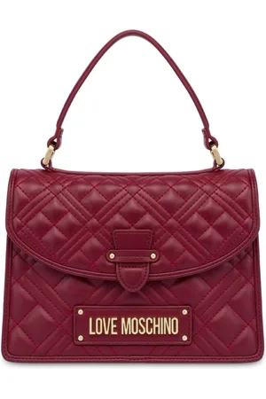 Moschino Logo-plaque quilted shoulder bag