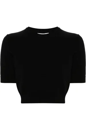 Sportmax Crew-neck cropped T-shirt