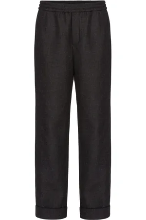 VALENTINO GARAVANI Elasticated-waist straight-leg trousers