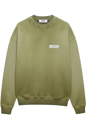 Msgm Gradient effect logo-printed sweatshirt