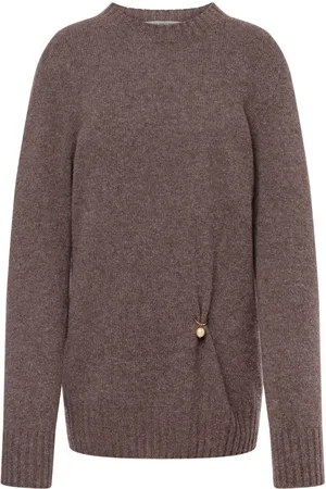 Serafini Charm-embellished gathered jumper