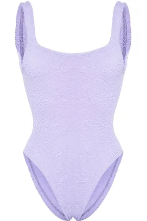 Hunza G Shirred-effect swimsuit