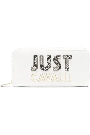 Roberto Cavalli Logo-lettering zip-up wallet