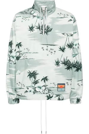 Maison Kitsuné Graphic-print cotton jacket
