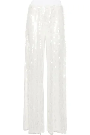 Norma Kamali High-waist flared trousers