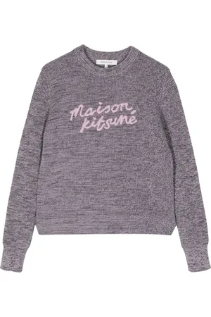 Maison Kitsuné Handwriting logo-embroidered jumper