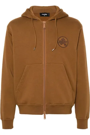 Dsquared2 Maple Leaf zip-up hoodie