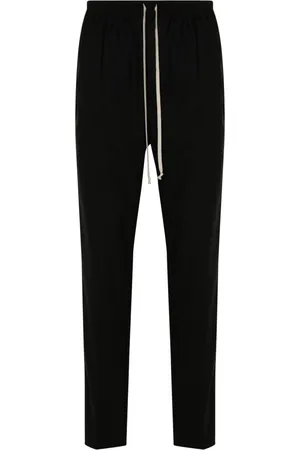 Rick Owens Pressed-crease straight trousers