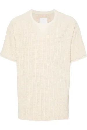 Givenchy Jacquard-pattern towelling-finish T-shirt