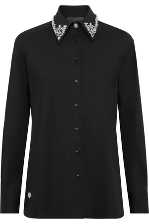 Philipp Plein Crystal-embellished cotton shirt