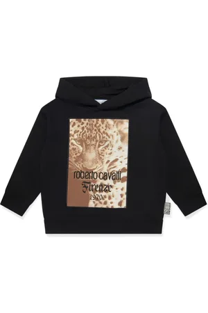 Roberto Cavalli Leopard-print cotton hoodie