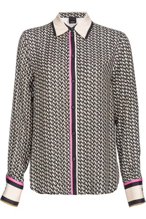 Pinko New Nora geometric-print shirt