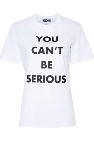 Moschino Text-print cotton T-shirt