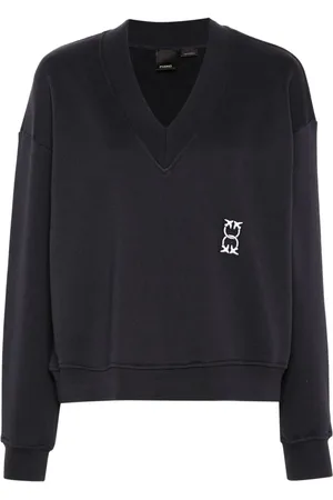 Pinko V-neck cotton sweatshirt