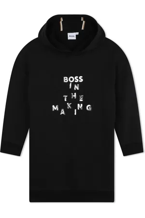 HUGO BOSS Logo-print cotton-blend dress