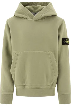 Stone Island Compass-badge cotton hoodie