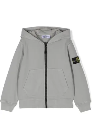 Stone Island Compass-badge zipped hoodie