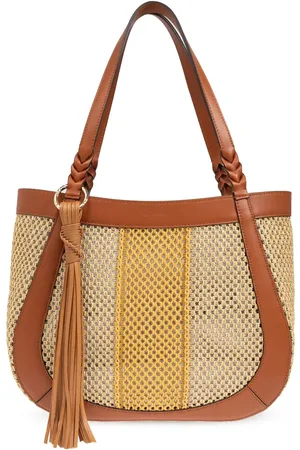 ULLA JOHNSON Large mesh panelling tote bag