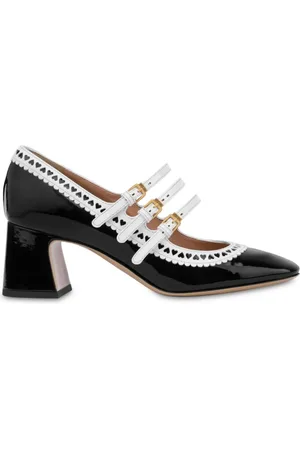 Moschino Mary Jane leather pumps