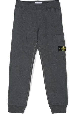 Stone Island Compass badge cotton track pants