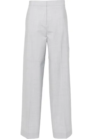 Calvin Klein Pressed-crease straight-leg trousers