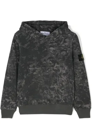 Stone Island Compass-badge cotton sweatshirt