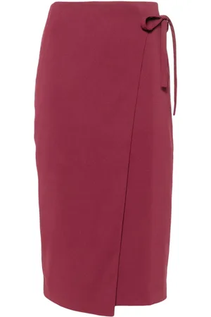 Patrizia Pepe Wrap midi skirt