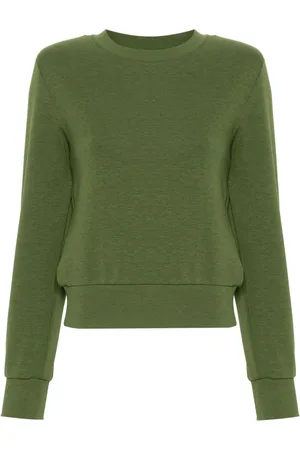 Patrizia Pepe Shoulder-pads cotton sweatshirt