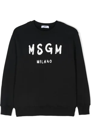 Msgm Logo-print cotton sweatshirt