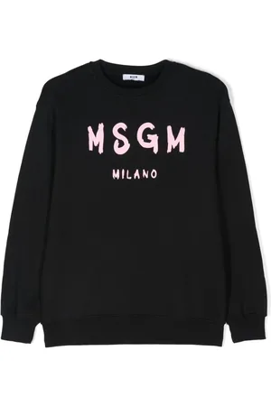Msgm Logo-print cotton sweatshirt