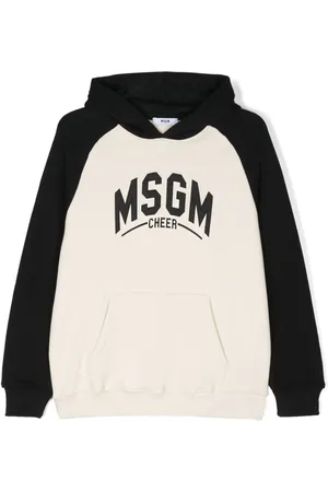 Msgm Logo-appliqu?? cotton hoodie