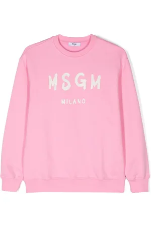 Msgm Logo-print cotton sweatshirt
