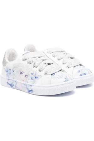 MONNALISA Frozen leather sneakers