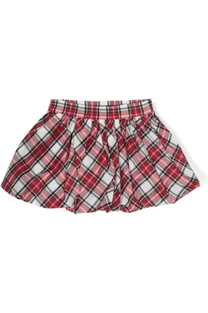 MONNALISA Checked puffball skirt