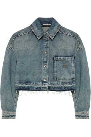 Patrizia Pepe Cropped denim shirt