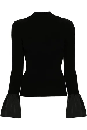 Twin-Set Roll-neck ribbed top