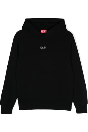 Diesel Oval D-print cotton hoodie