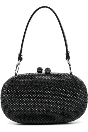 MONNALISA Crystal-embellished clutch bag