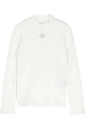 Twin-Set Logo-plaque ribbed T-shirt