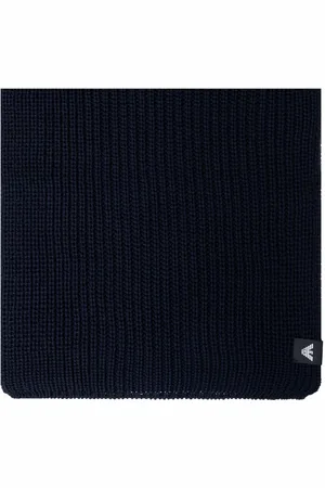 Emporio Armani Logo-patch knitted scarf