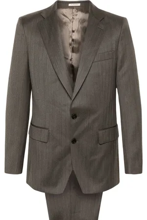 Fursac Herringbone single-breasted suit