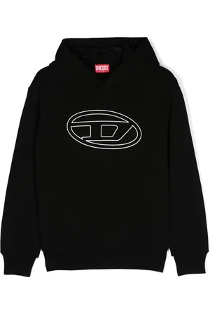 Diesel Oval D-embrossed cotton hoodie