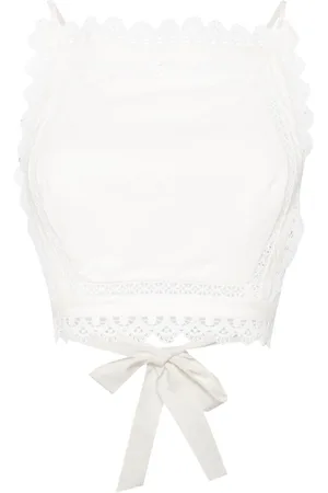 Reformation Meadow lace crop top